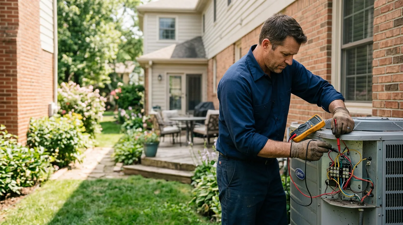 HVAC technician working near Liberty, MO